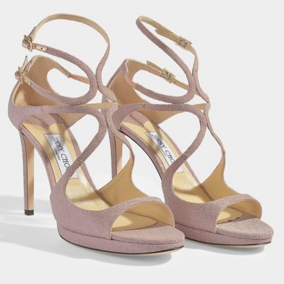 NIB Jimmy Choo Lance Ballet Pink Glitter - Picture 3 of 8